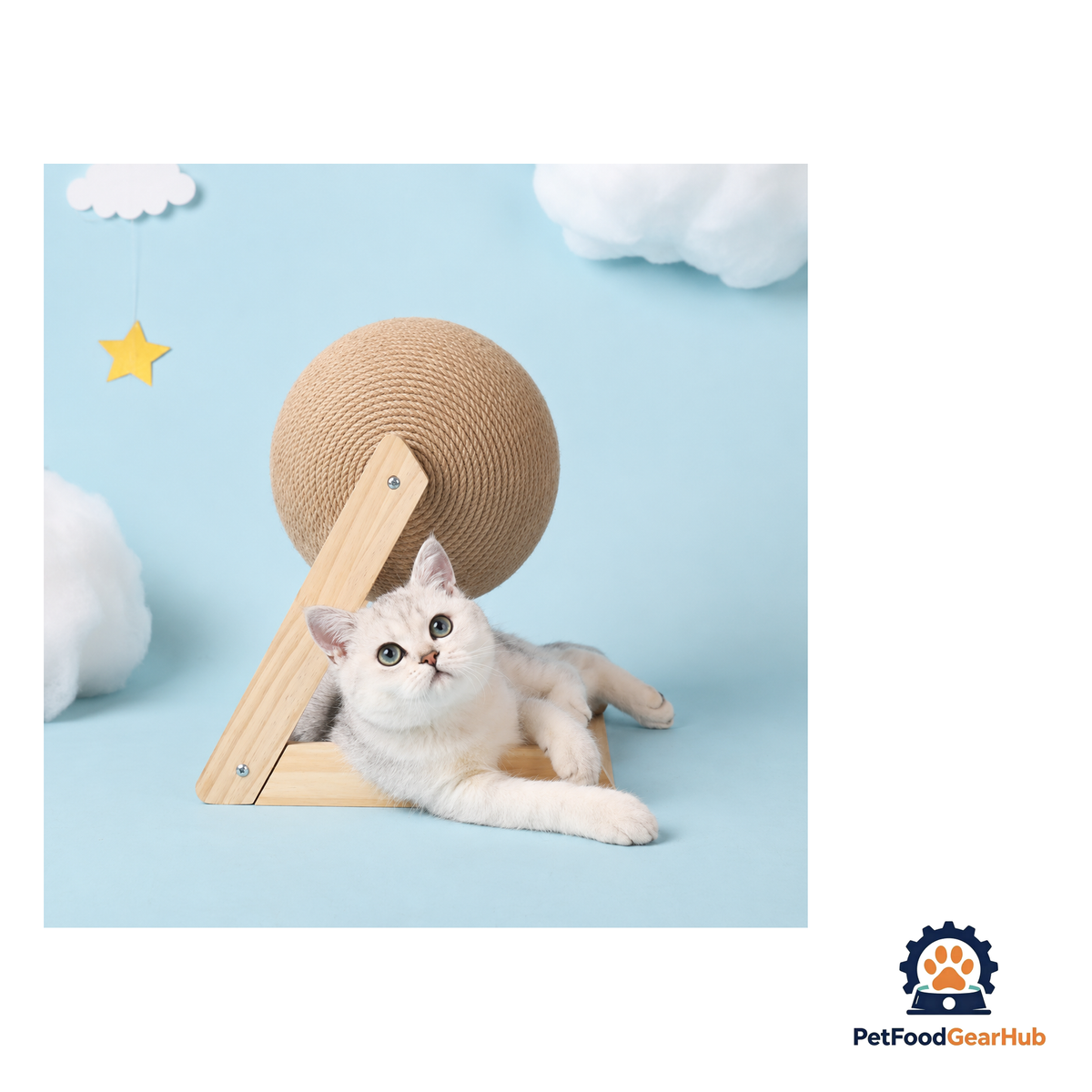 PetFoodGearHub Sisal Cat Scratcher Ball - product image 2