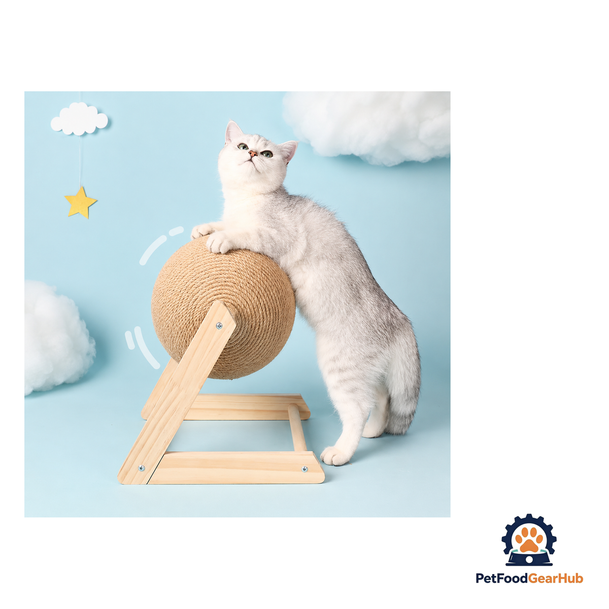PetFoodGearHub Sisal Cat Scratcher Ball - product image 4