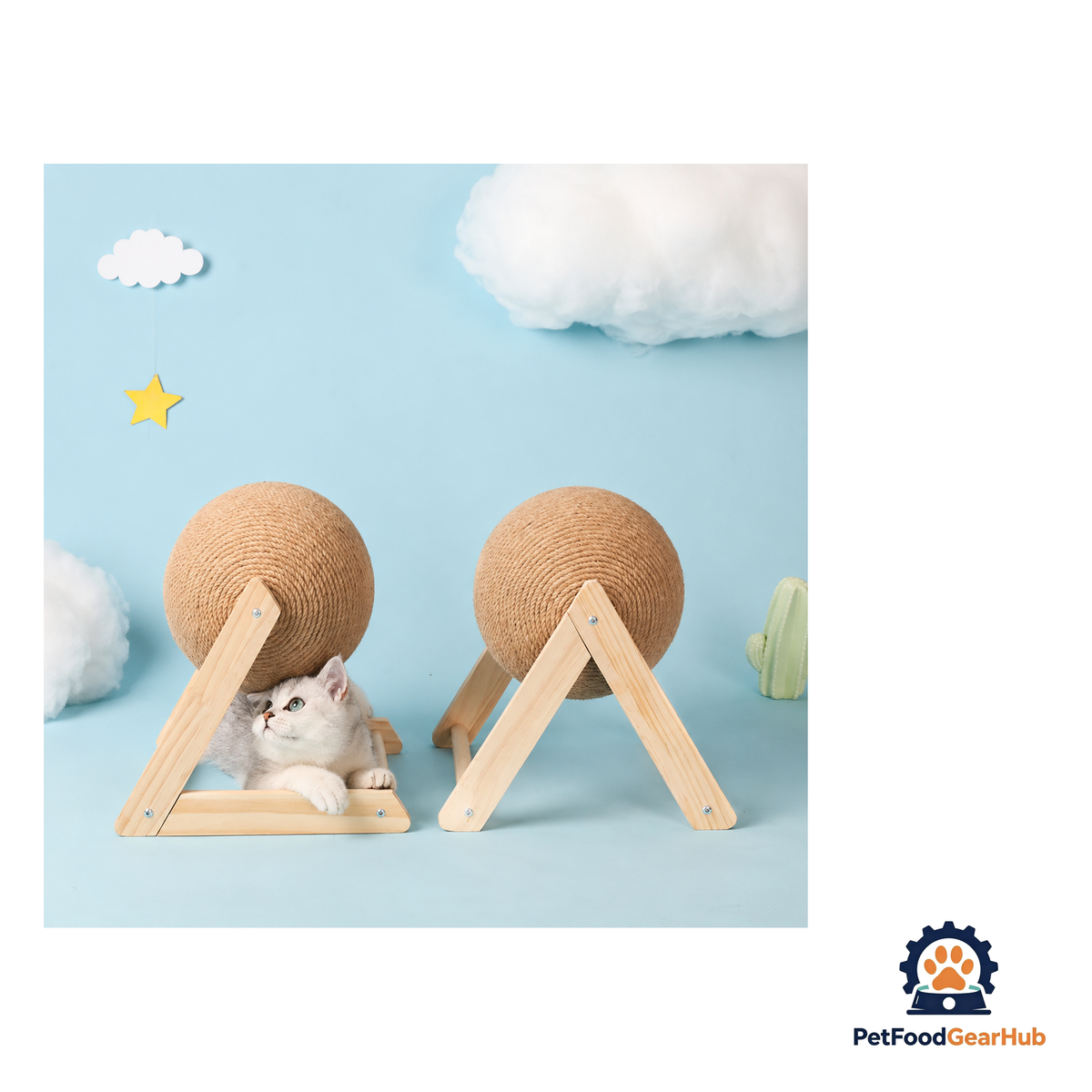 PetFoodGearHub Sisal Cat Scratcher Ball - product image 5