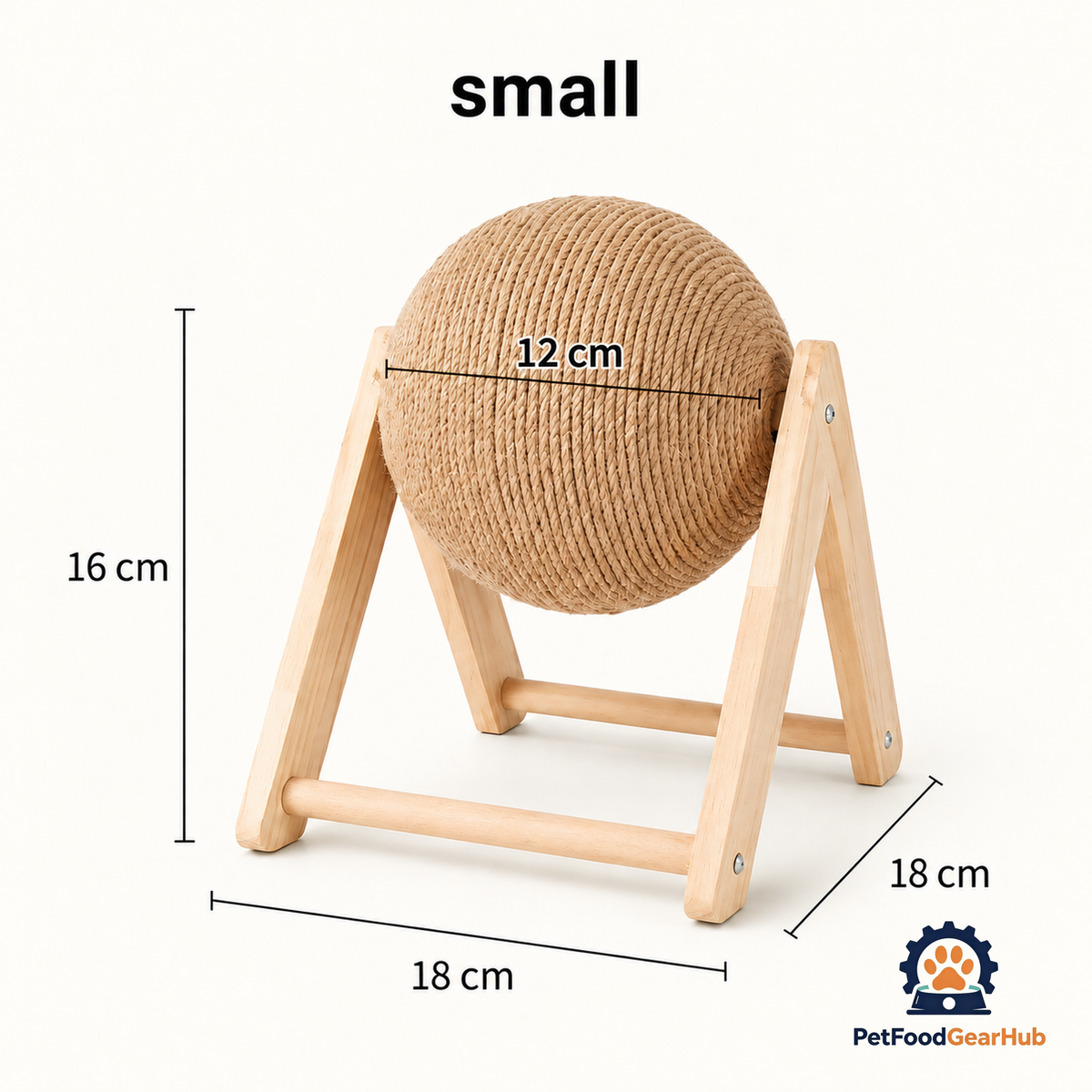 PetFoodGearHub Sisal Cat Scratcher Ball - product image 9