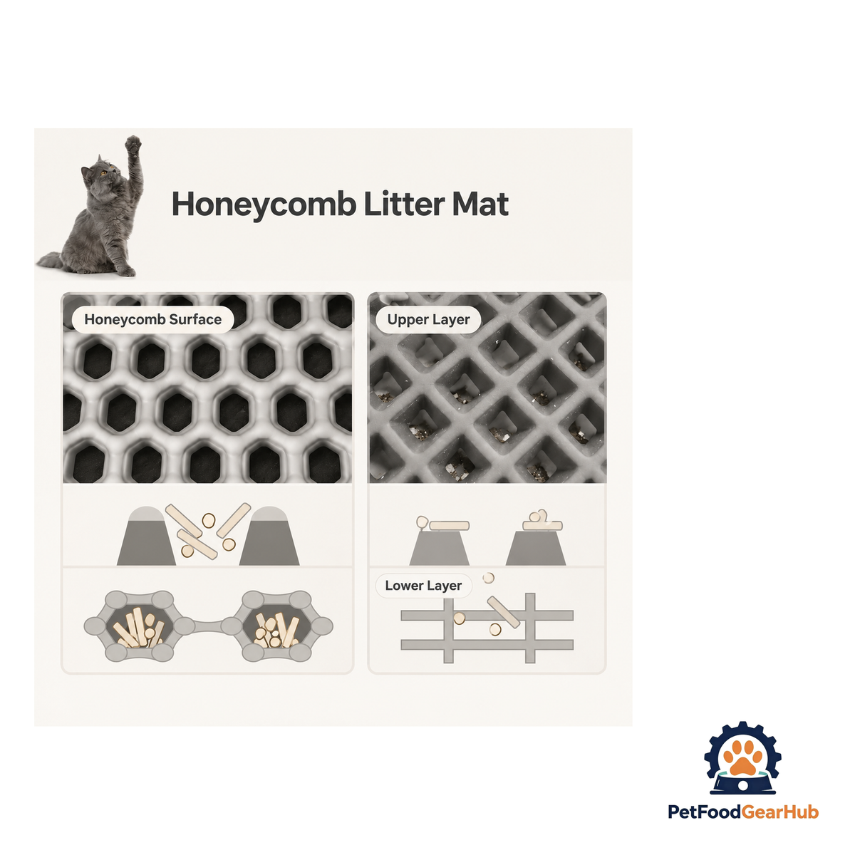 PetFoodGearHub Cat Litter Mat - product image 6