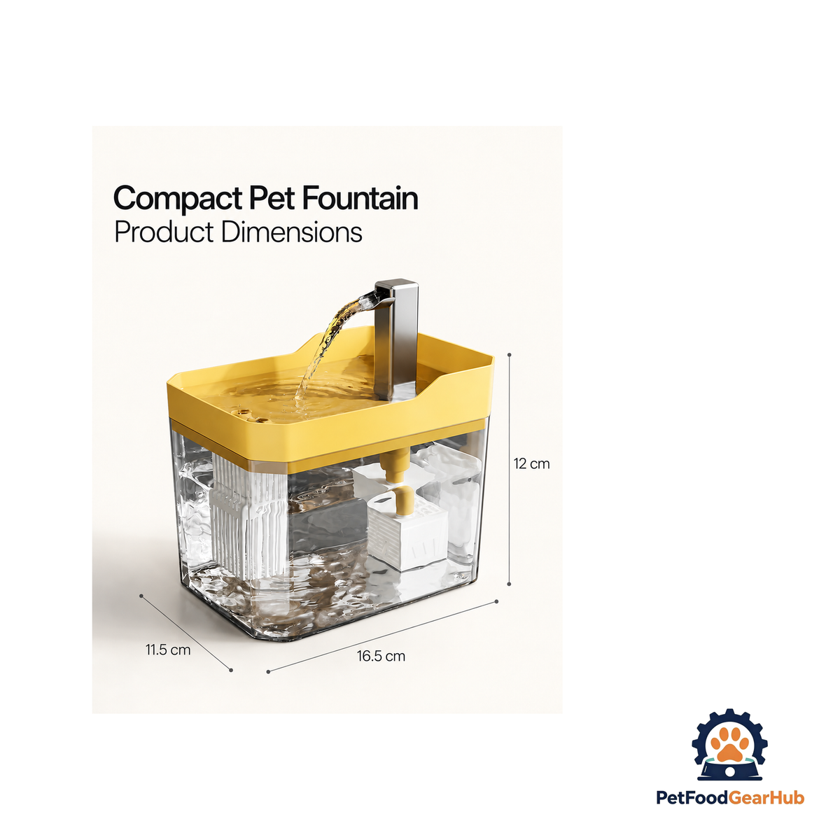 PetFoodGearHub Cat Water Fountain With Filter - product image 5