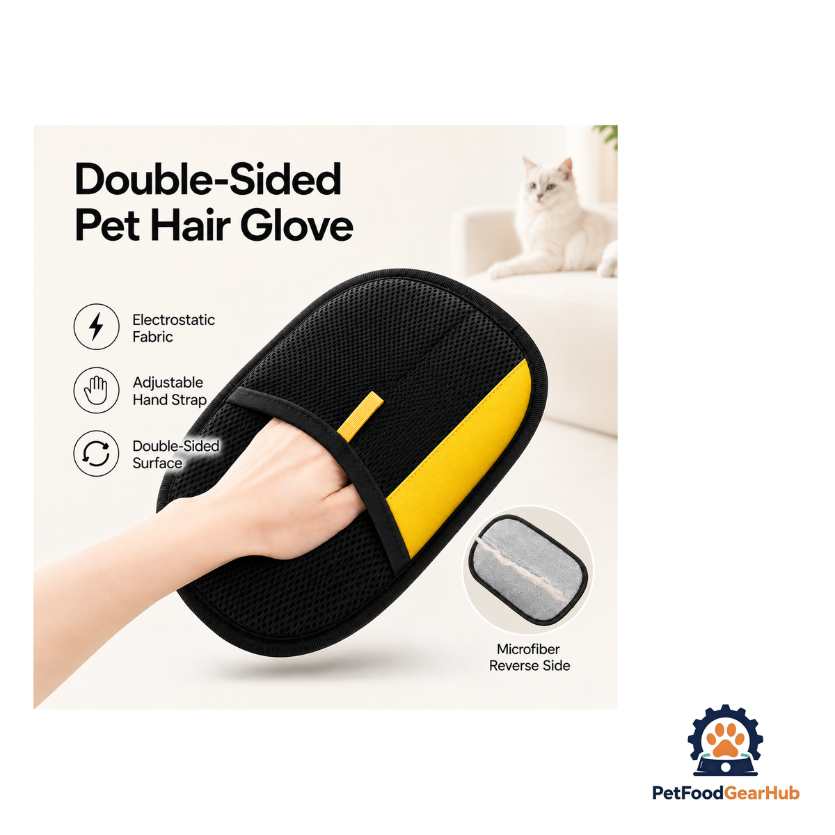 PetFoodGearHub Pet Hair Remover Glove For Dogs & Cats - product image 3