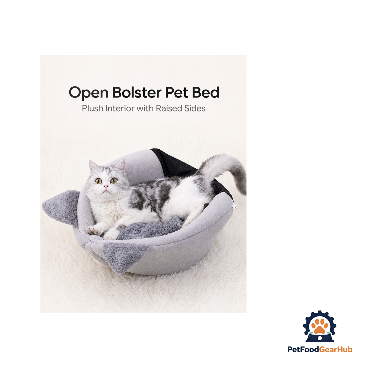 PetFoodGearHub Hooded Plush Cat Cave Bed - product image 6