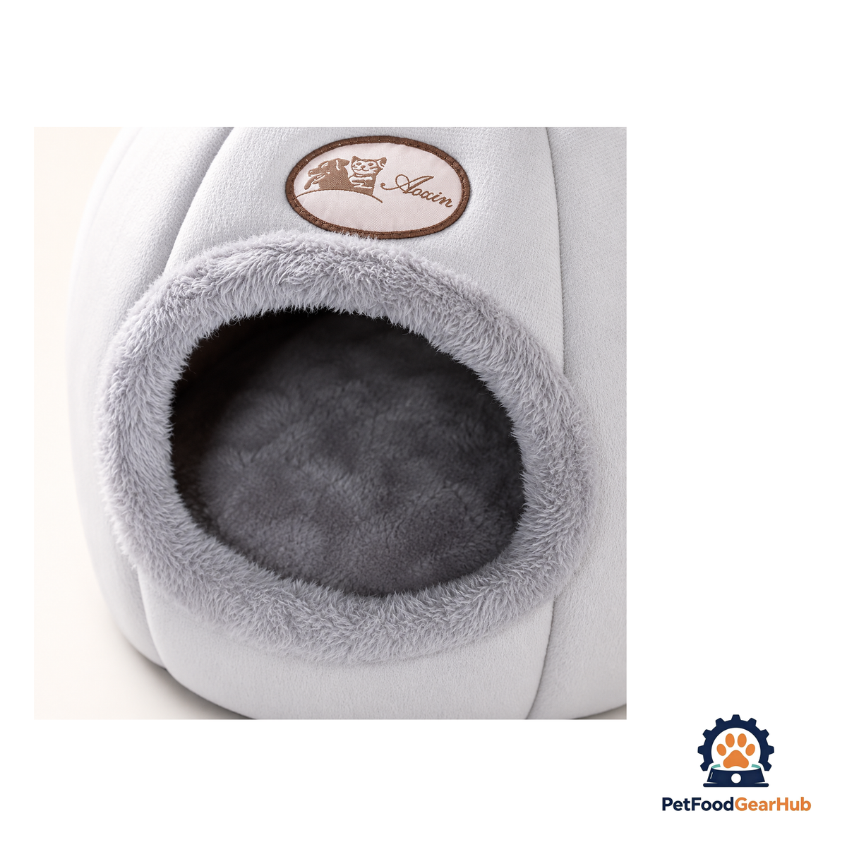 PetFoodGearHub Hooded Plush Cat Cave Bed - product image 8