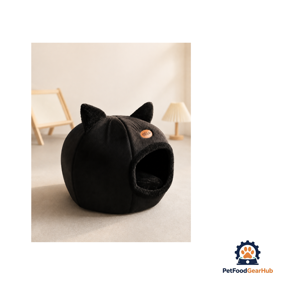 PetFoodGearHub Hooded Plush Cat Cave Bed - product image 10