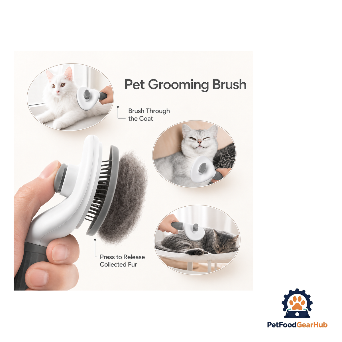 PetFoodGearHub Self Cleaning Slicker Brush For Dogs & Cats - product image 7