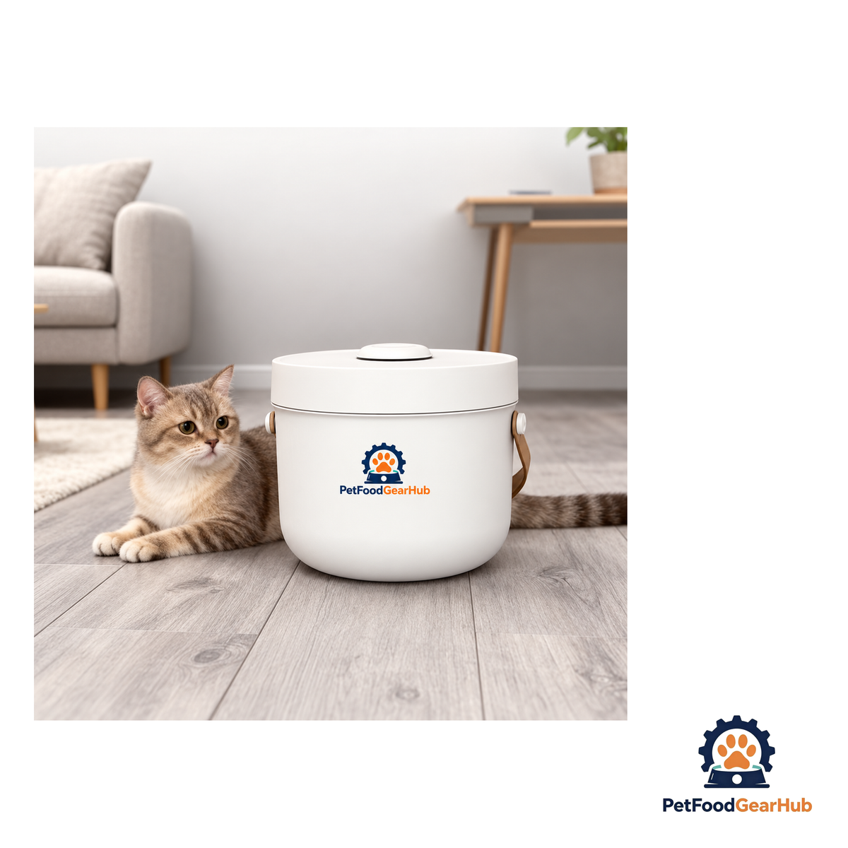 PetFoodGearHub Vacuum Pet Food Canister, 5 L - product image 3