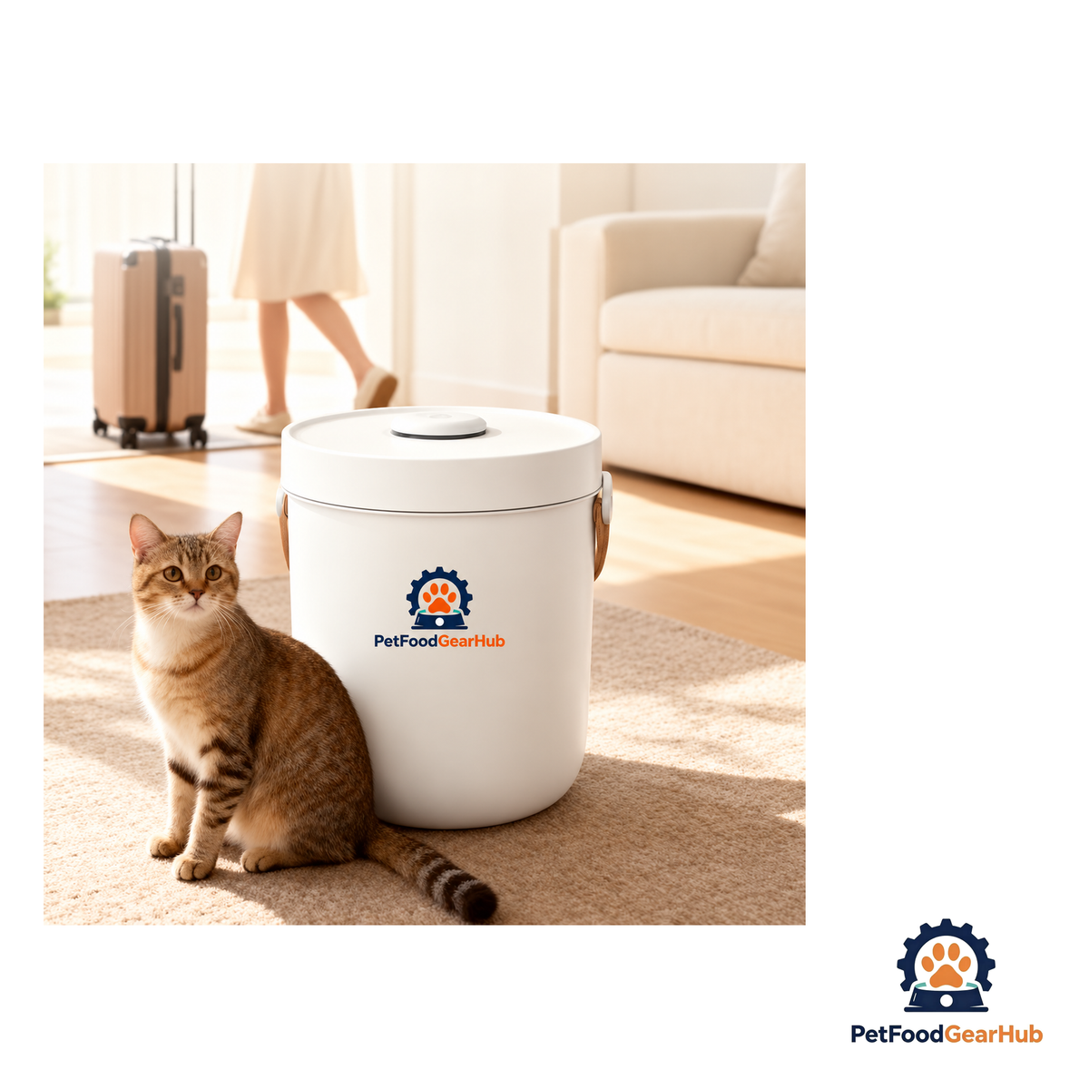 PetFoodGearHub Vacuum Pet Food Canister, 5 L - product image 5