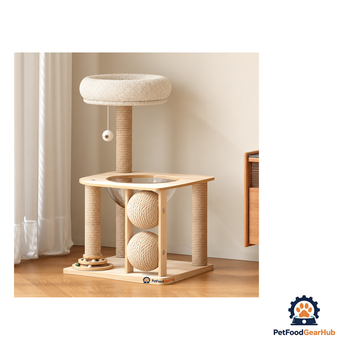 PetFoodGearHub Compact Corner Cat Scratcher, MDF - product image 4