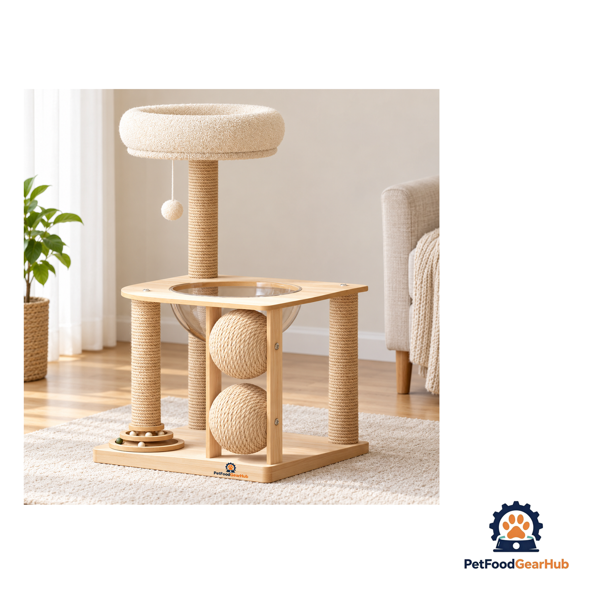 PetFoodGearHub Compact Corner Cat Scratcher, MDF - product image 5