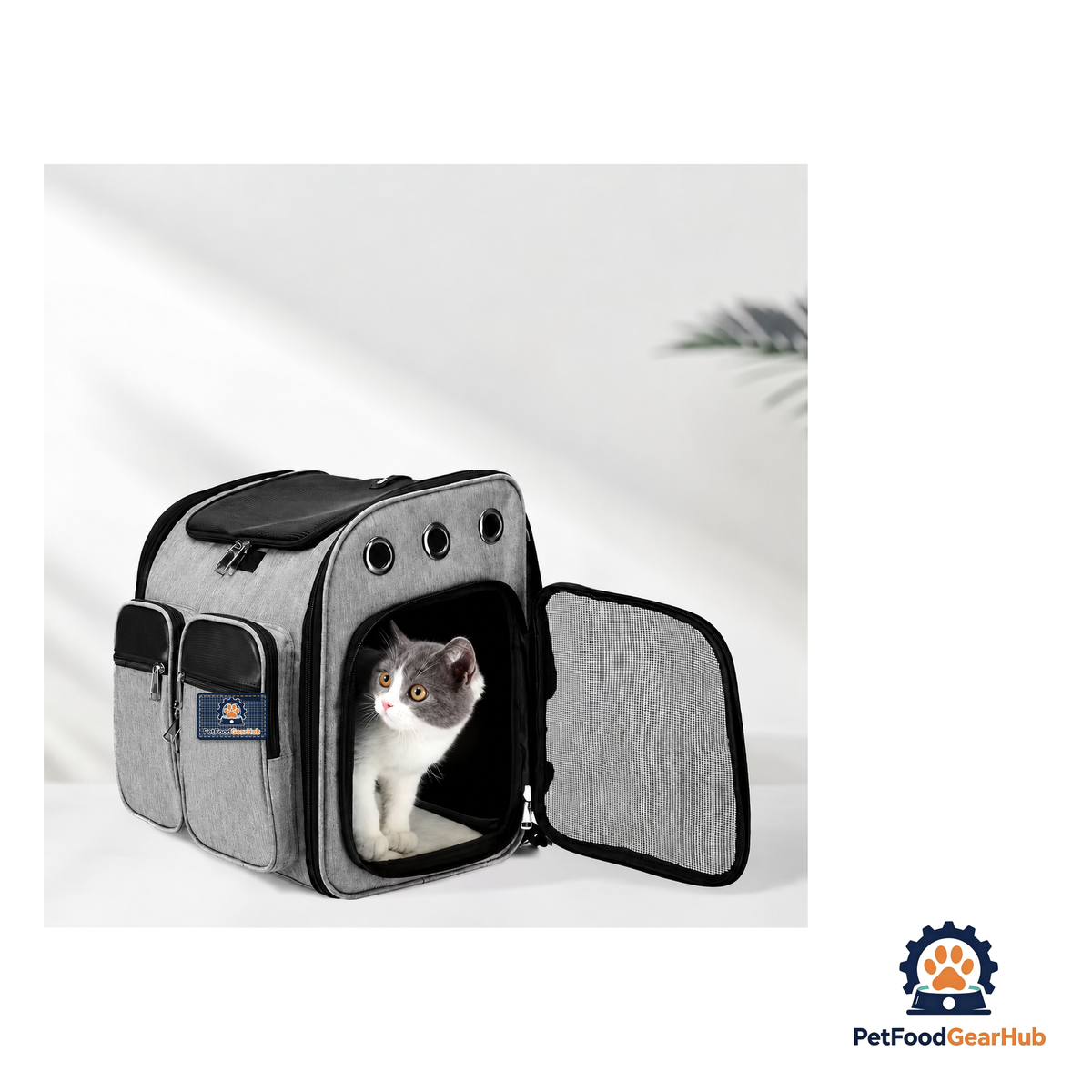 PetFoodGearHub Gray Soft Pet Carrier Trolley - product image 10