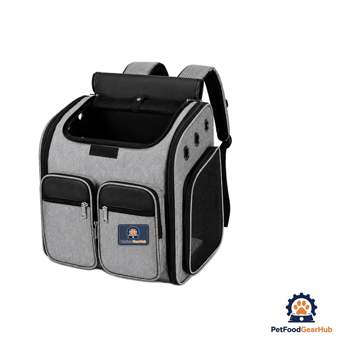 PetFoodGearHub Gray Soft Pet Carrier Backpack - product image 1