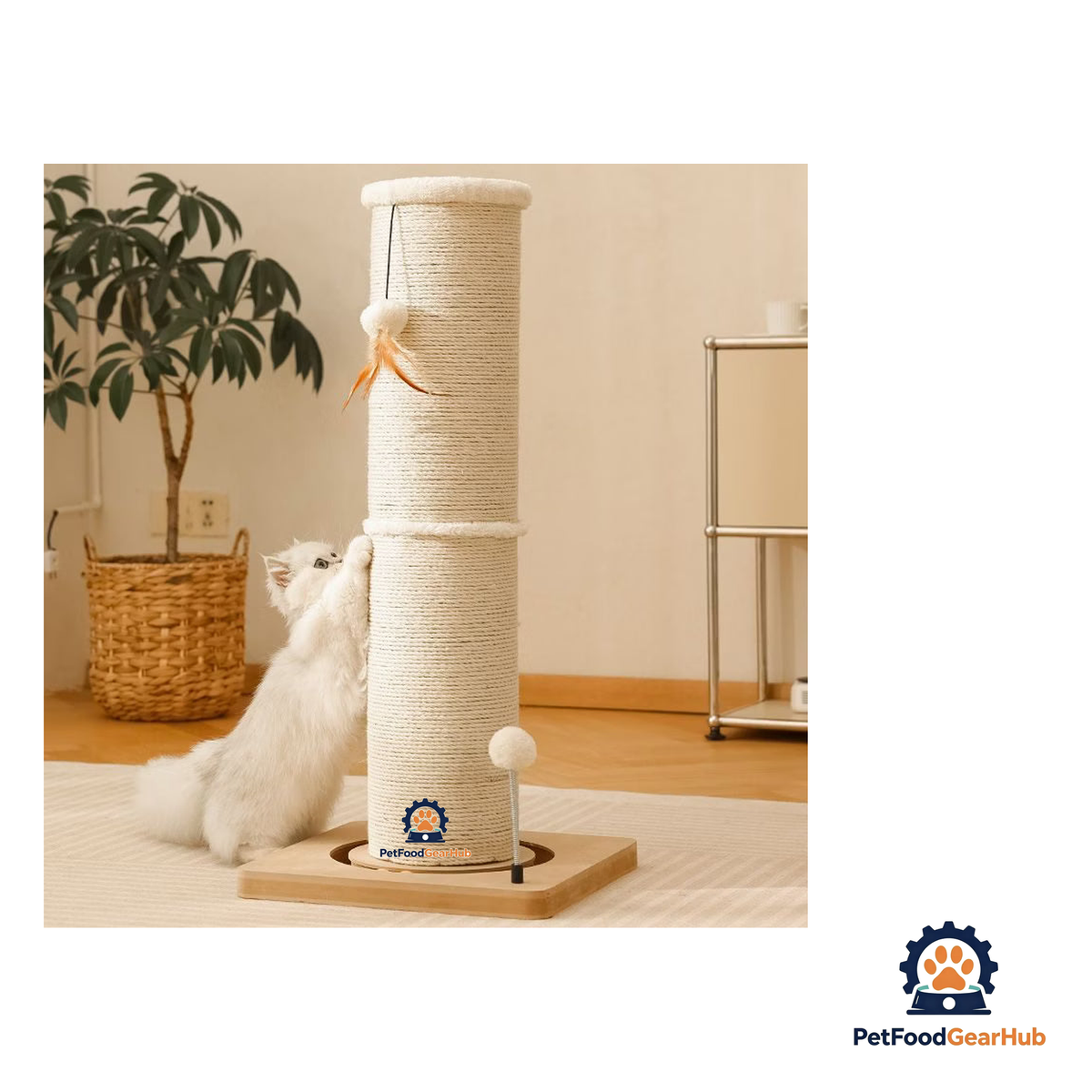 PetFoodGearHub Vertical Sisal Cat Scratching Post - product image 5