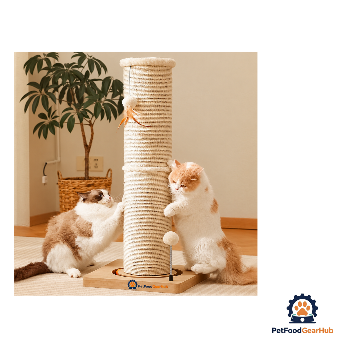 PetFoodGearHub Vertical Sisal Cat Scratching Post - product image 6