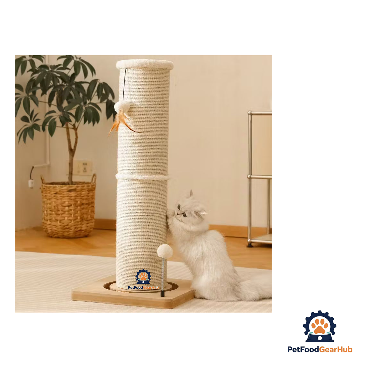 PetFoodGearHub Vertical Sisal Cat Scratching Post - product image 7