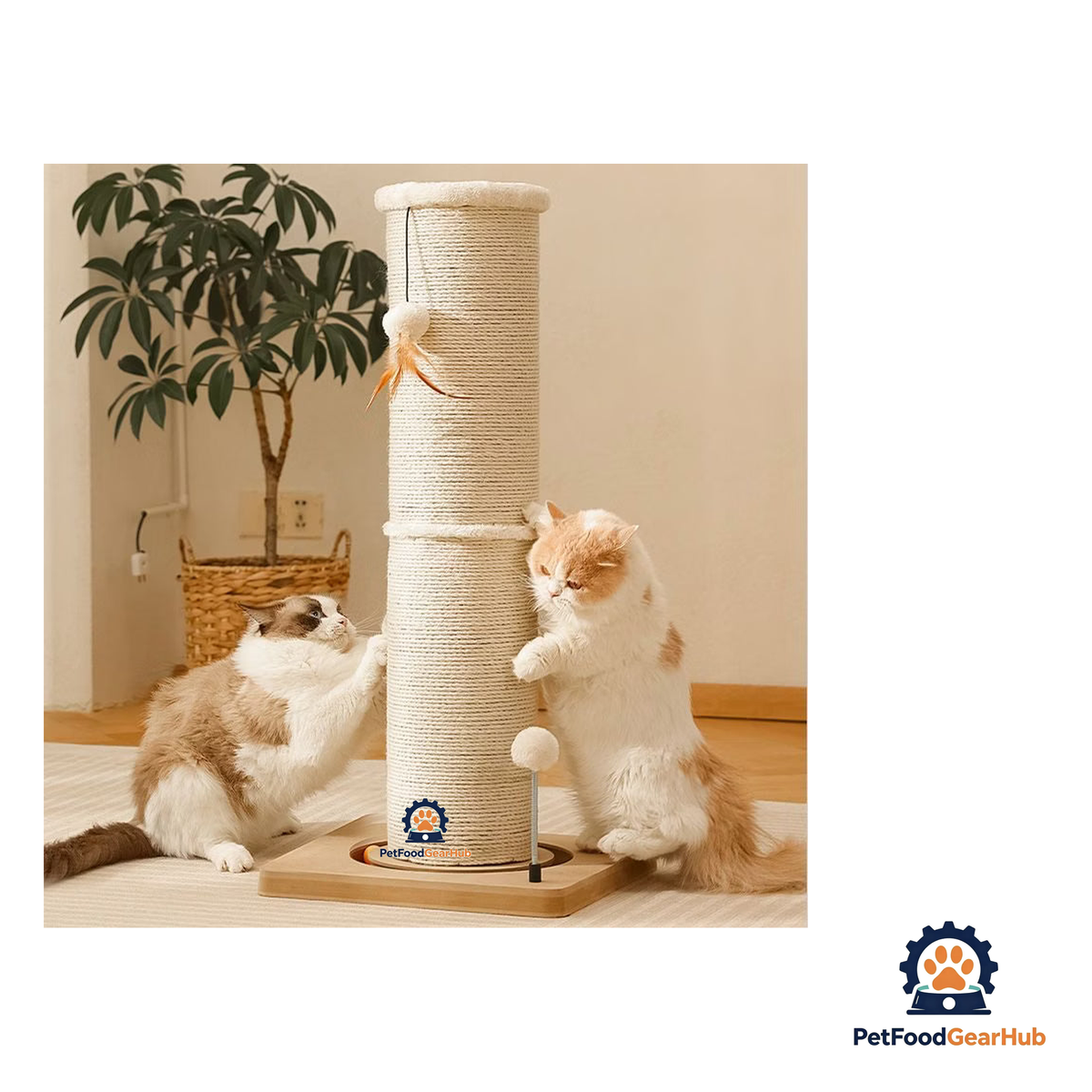 PetFoodGearHub Vertical Sisal Cat Scratching Post - product image 8