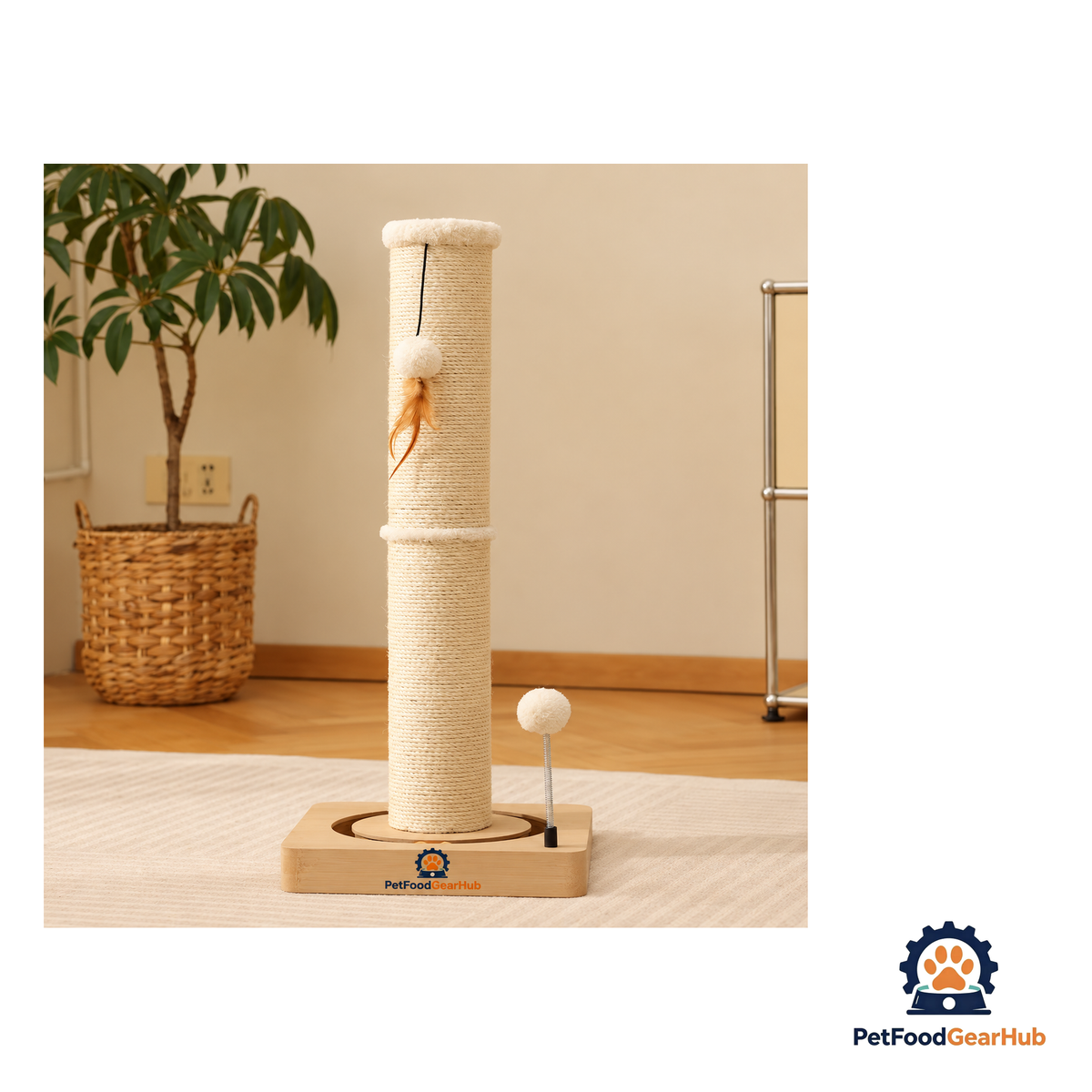 PetFoodGearHub Vertical Sisal Cat Scratching Post - product image 9