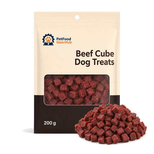 PetFoodGearHub Beef Cube Dog Training Treats 200 g - product image 1