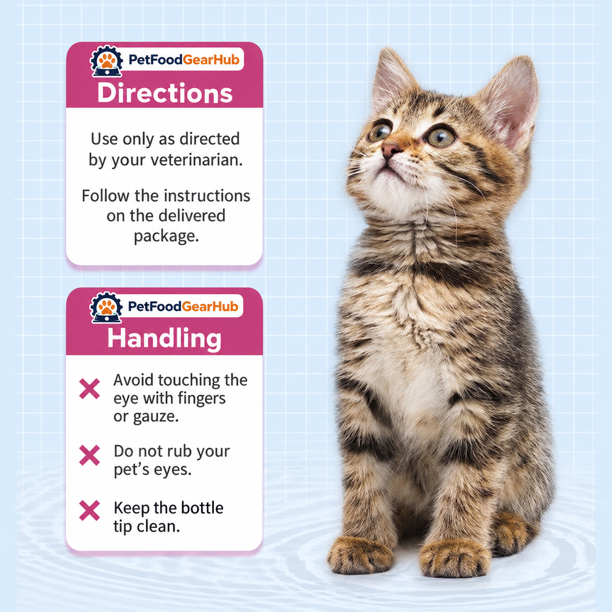 PetFoodGearHub 8 mL boric acid eye drops - handling guide