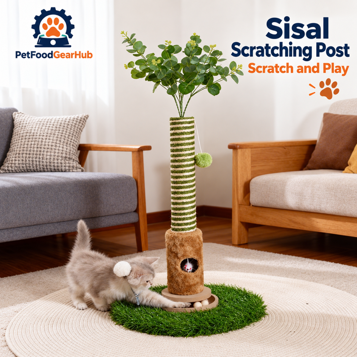 PetFoodGearHub Cactus, Avocado & Novelty Cat Trees and Scratchers - product details
