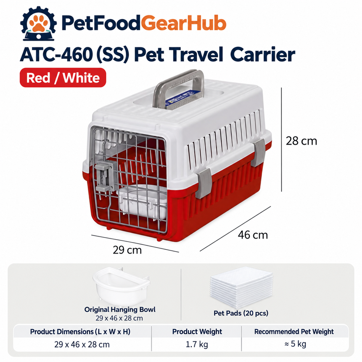 PetFoodGearHub pet travel carrier product image 2