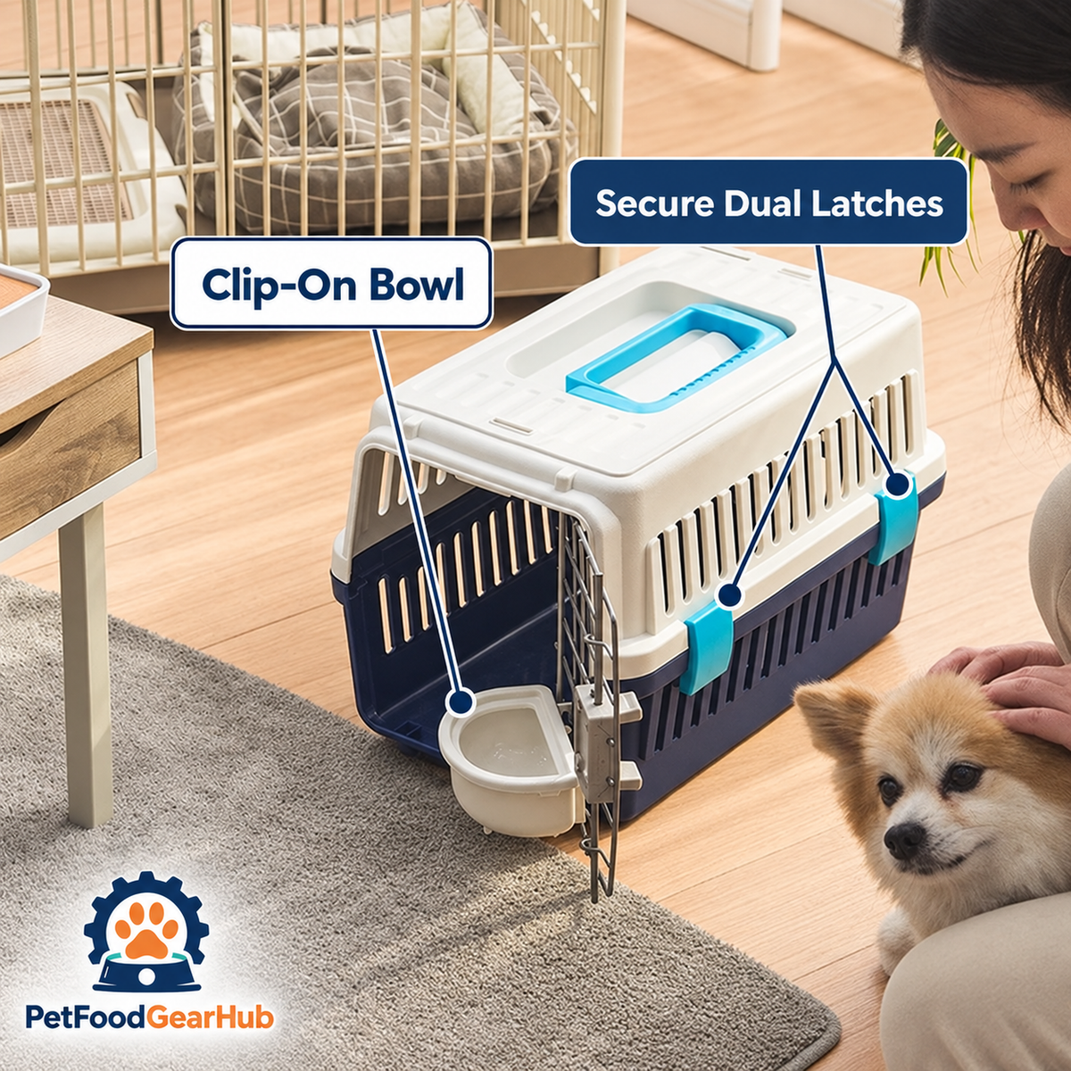 PetFoodGearHub pet travel carrier product image 4
