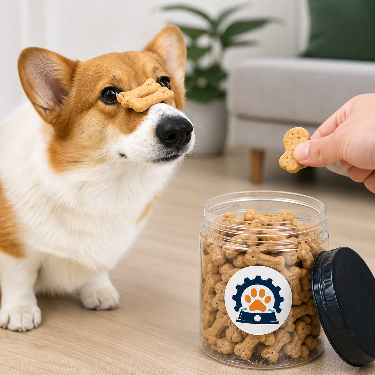 PetFoodGearHub Carrot & Oat Dog Biscuits Crunchy Treats 600 g - product image 3