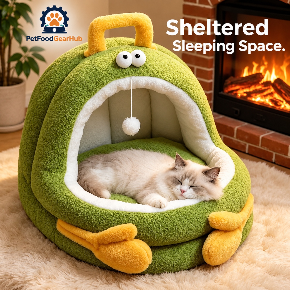 PetFoodGearHub Sheltered Sleeping Space