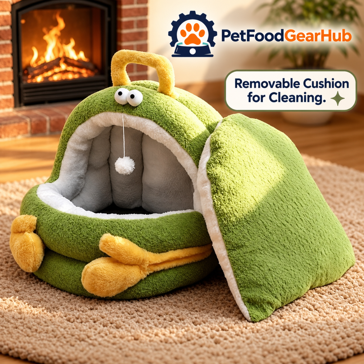 PetFoodGearHub Removable Cushion for Cleaning