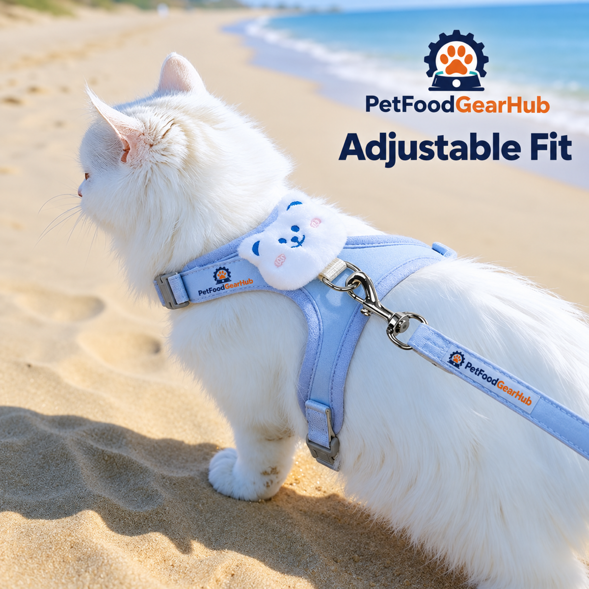 PetFoodGearHub cat harness back view