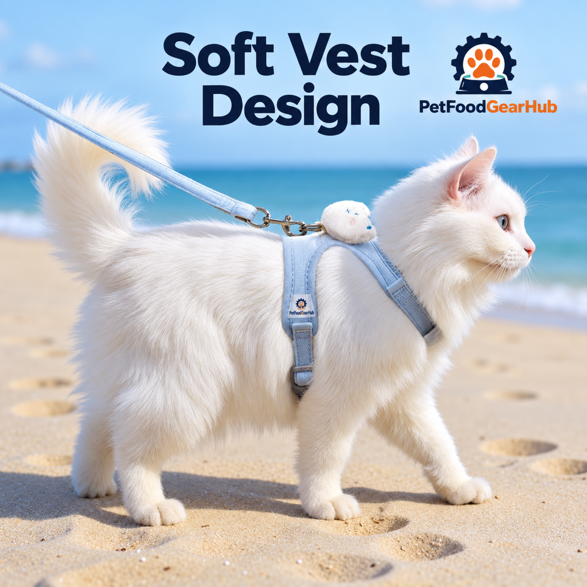 PetFoodGearHub cat harness side view