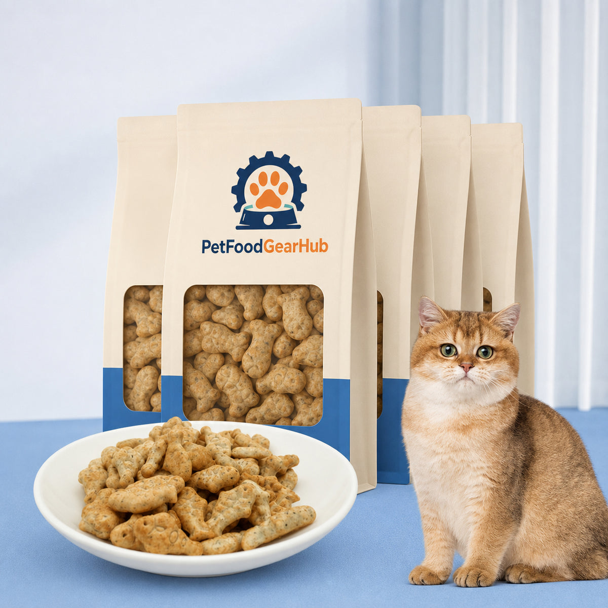 PetFoodGearHub Catnip Fish Biscuits Variety Pack 4 x 80 g - product image 2