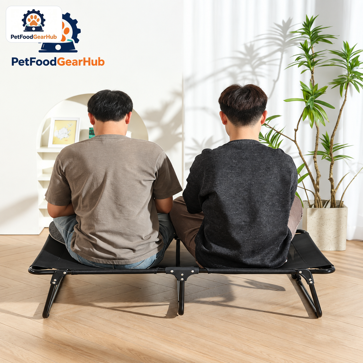 PetFoodGearHub Folding Elevated Dog Bed, M, 90 × 60 × 22 cm (35.4 × 23.6 × 8.7 in) — product image 4
