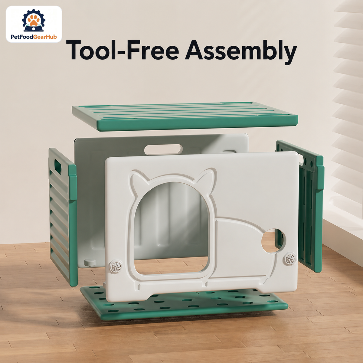 PetFoodGearHub Model 478 Modular Indoor & Outdoor Cat House — product image 4