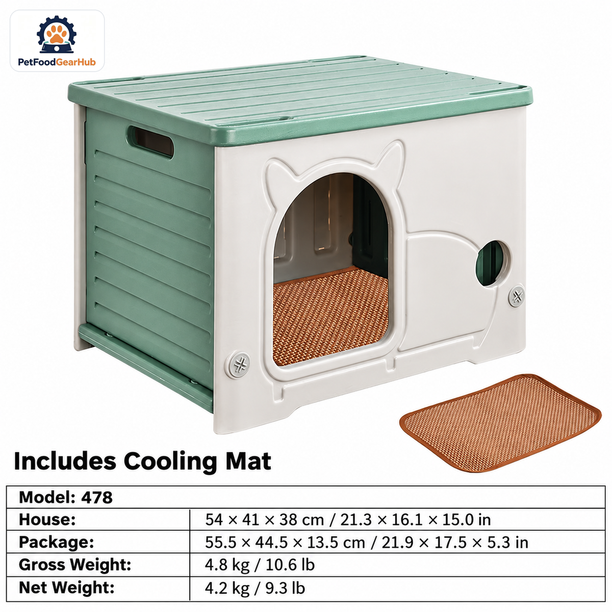 PetFoodGearHub Model 478 Modular Indoor & Outdoor Cat House — product image 9