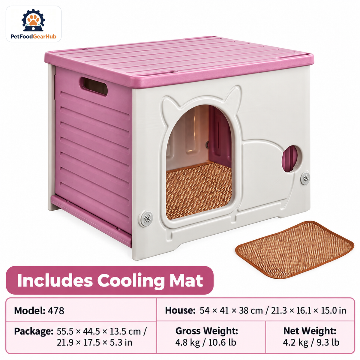 PetFoodGearHub Model 478 Modular Indoor & Outdoor Cat House — product image 12