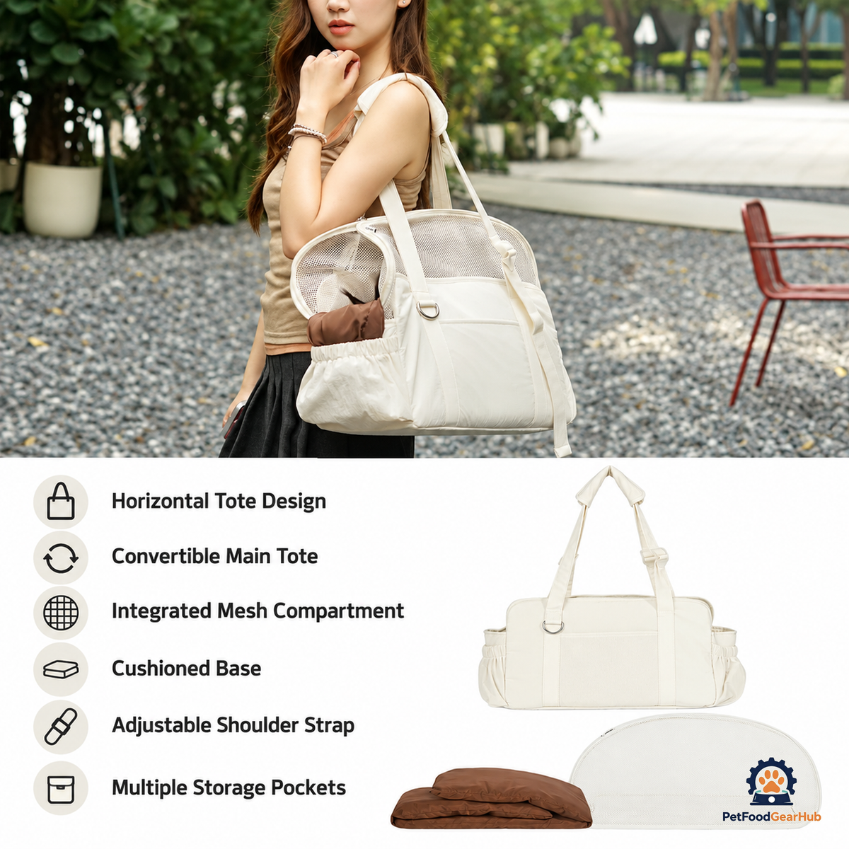 PetFoodGearHub Convertible Pet Carrier Tote - product view 14