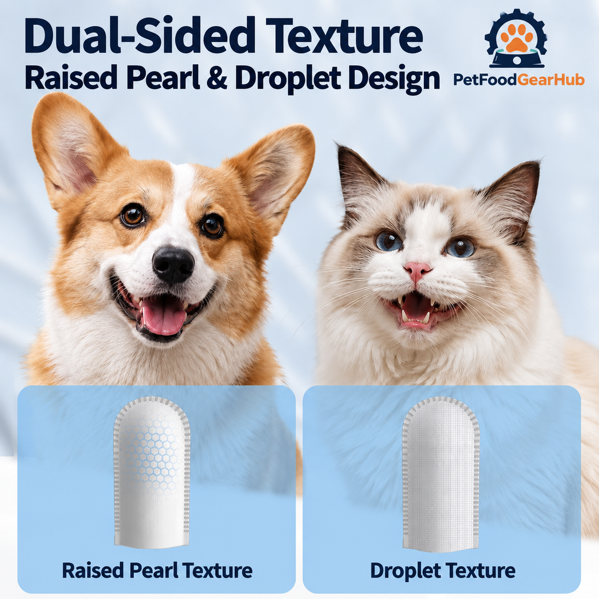 PetFoodGearHub dental finger wipes and eye wipes
