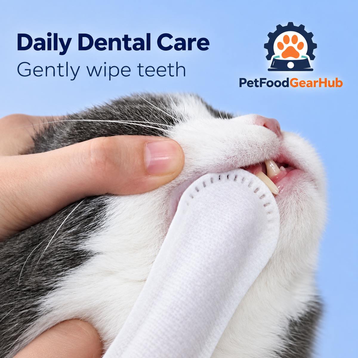 PetFoodGearHub dental finger wipes and eye wipes