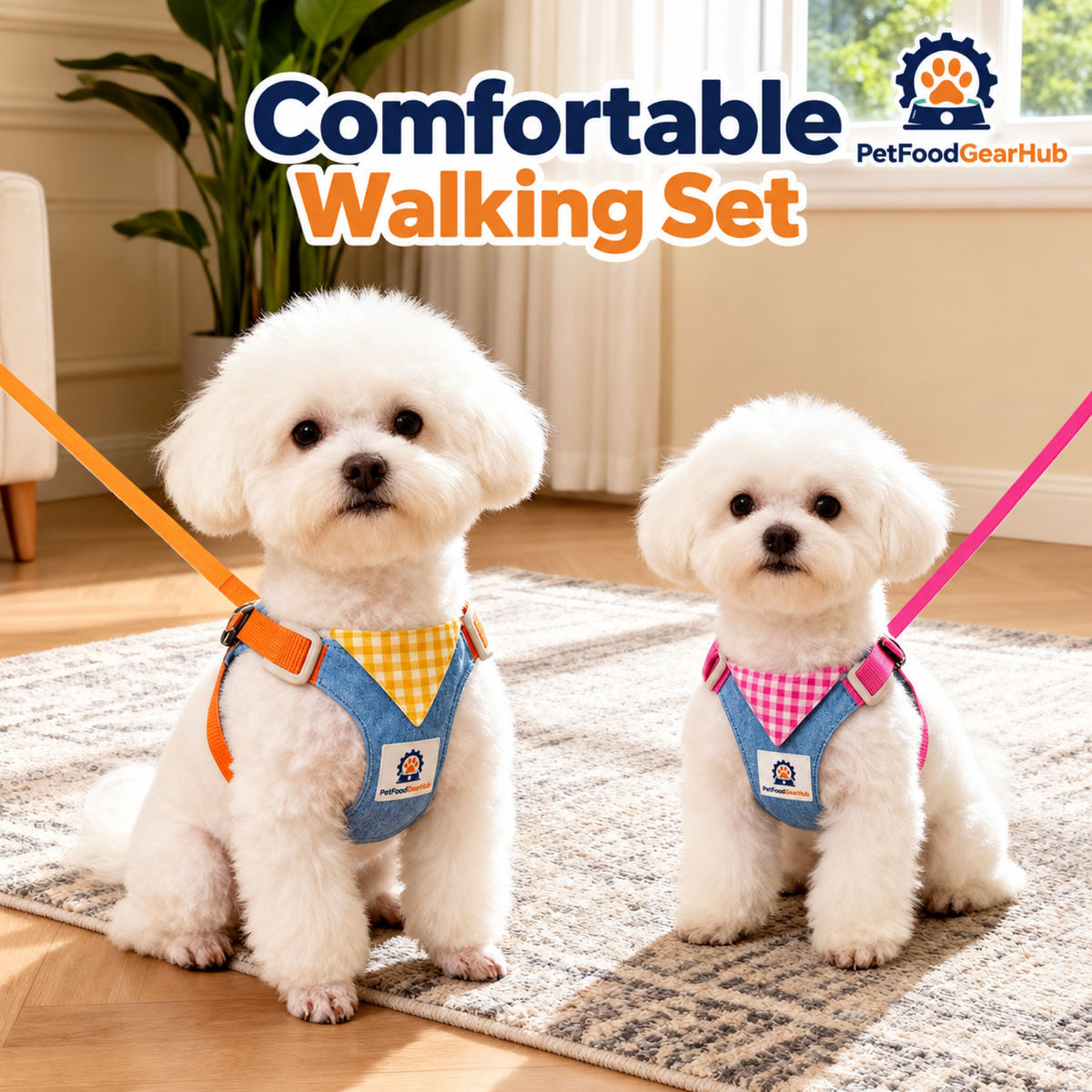 PetFoodGearHub dog harness & leash sets product view