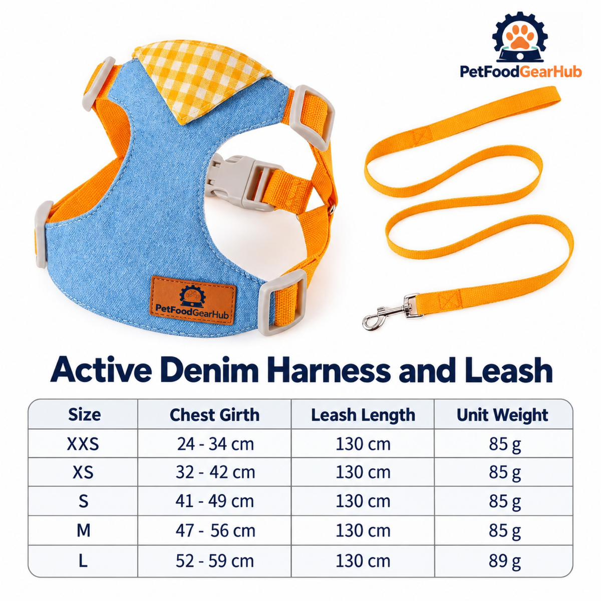 PetFoodGearHub dog harness & leash sets product view