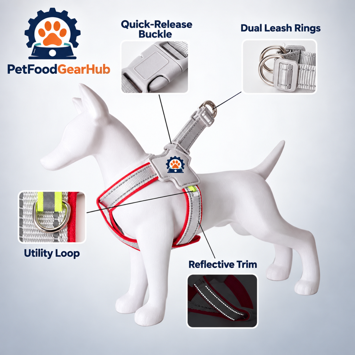 PetFoodGearHub dog harness & leash sets product view