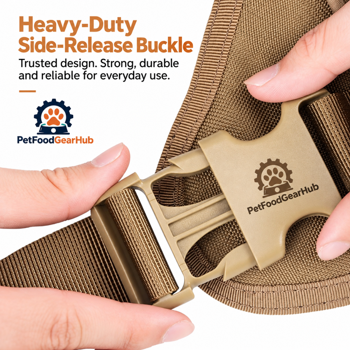 PetFoodGearHub Side-release buckle close-up