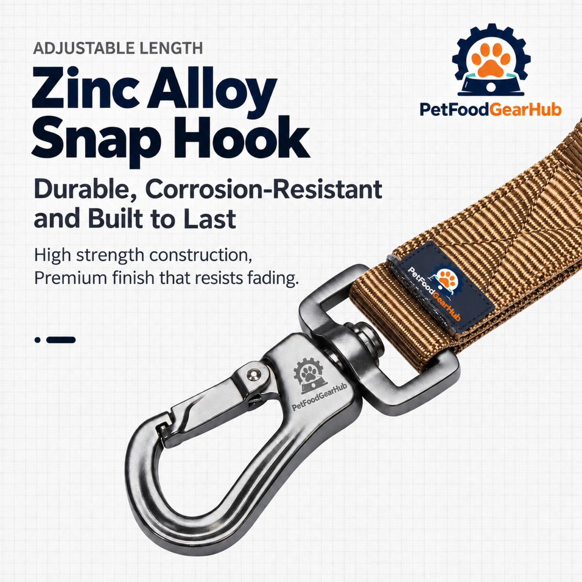PetFoodGearHub Zinc-alloy dog leash clip