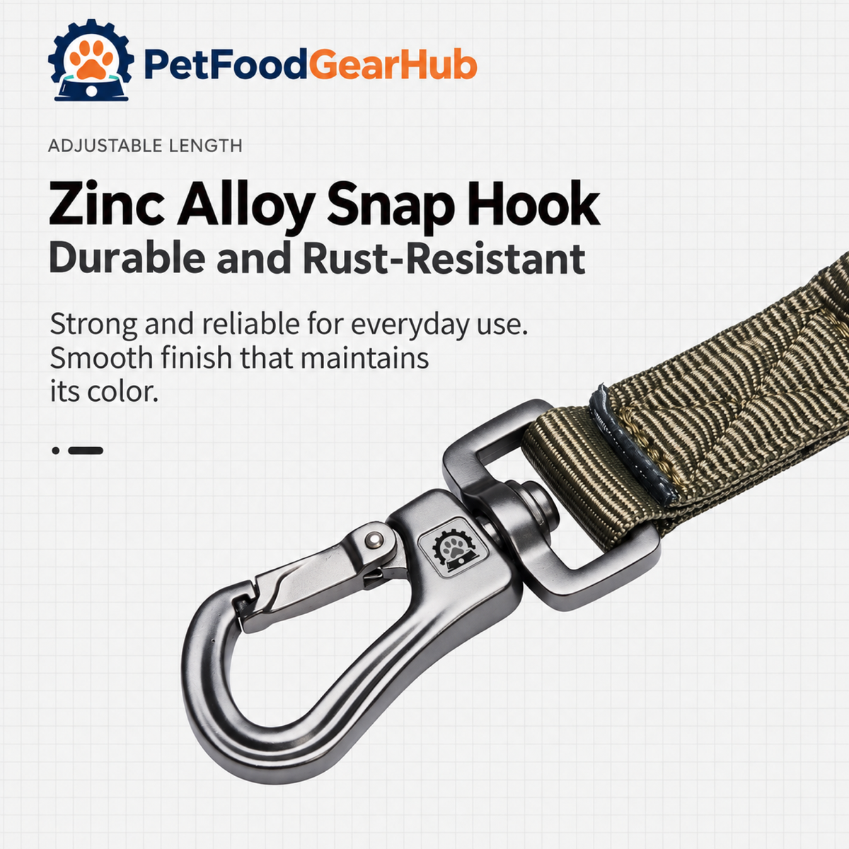 PetFoodGearHub Zinc-alloy dog leash clip