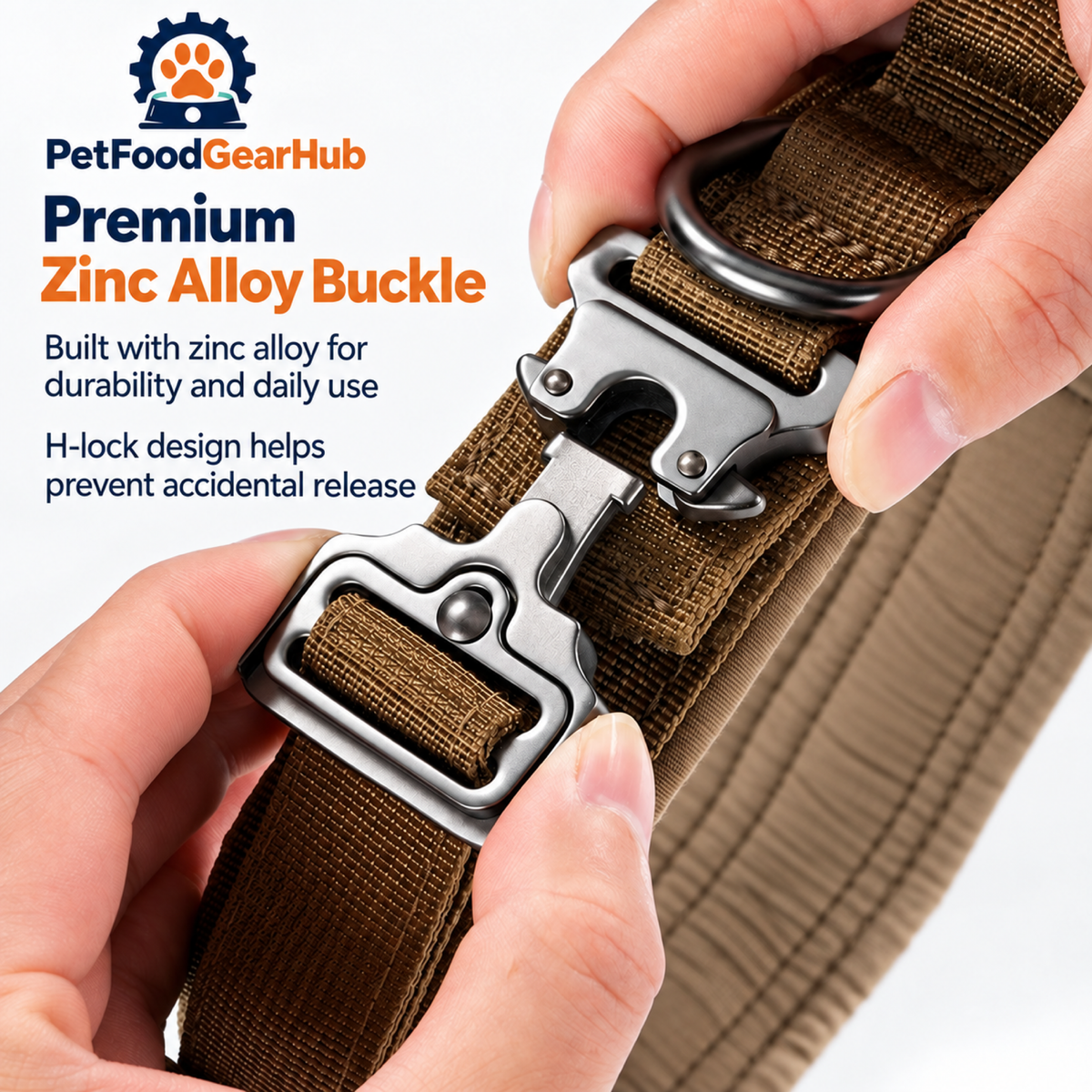 PetFoodGearHub Zinc-alloy collar buckle