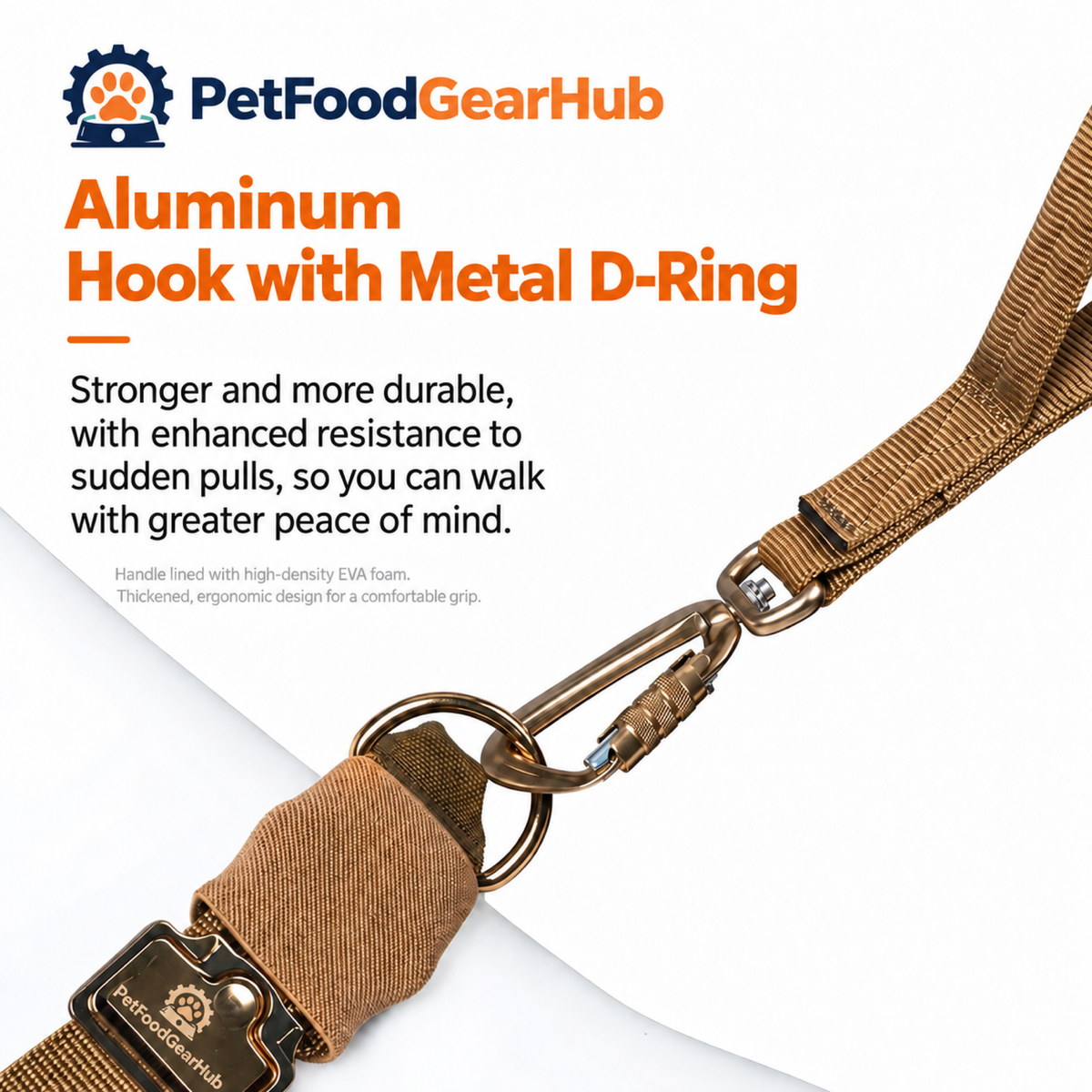 PetFoodGearHub Aluminum locking clip and collar D-ring