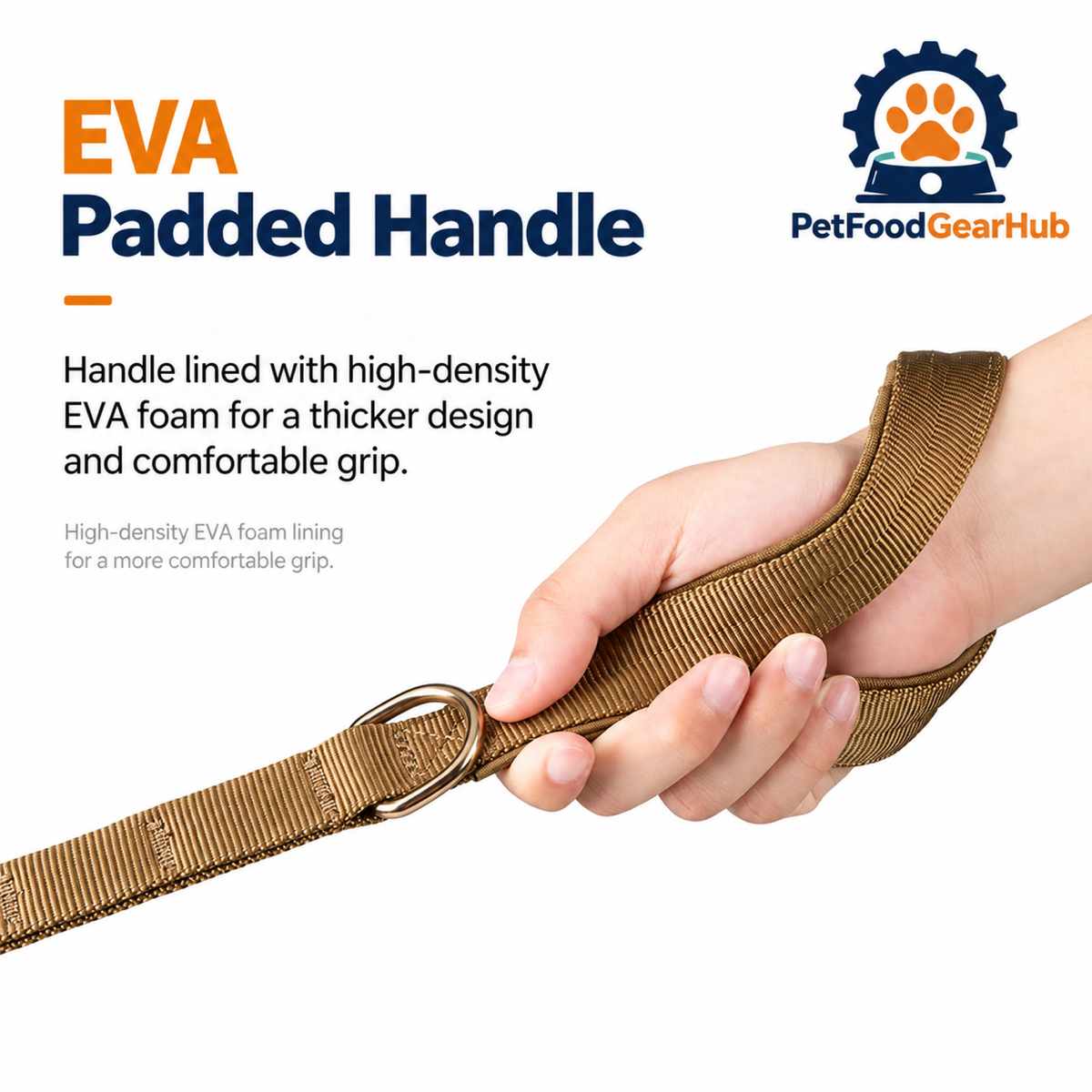 PetFoodGearHub EVA-padded leash handle