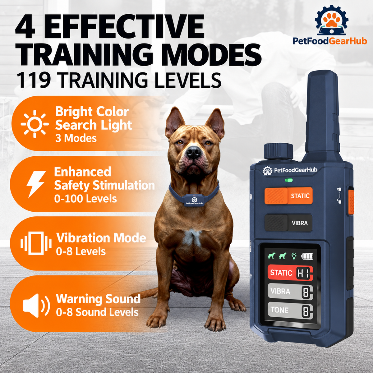 PetFoodGearHub Surround-contact collar training modes